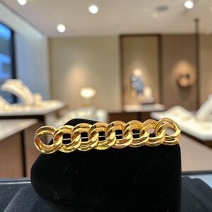 Monet Gold Plate Bar Brooch Double Links